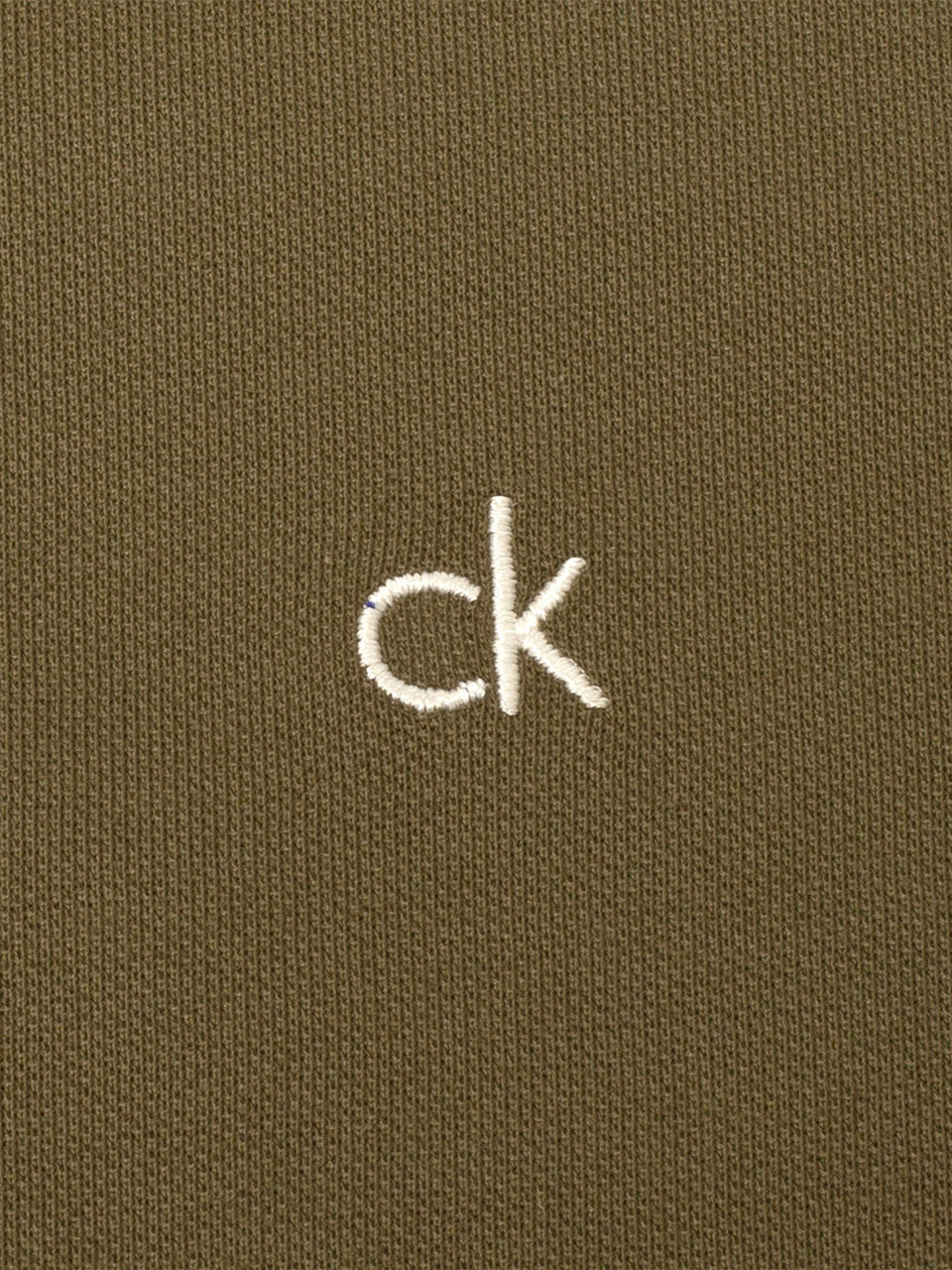 Calvin Klein Mason Cotton Blend Polo - Olive