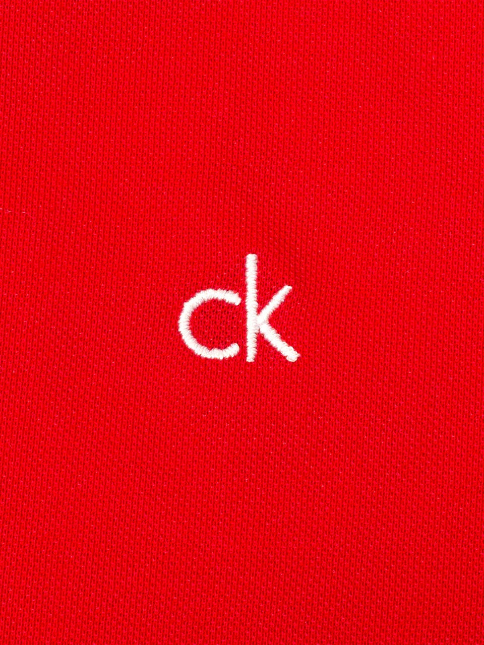 Calvin Klein Mason Cotton Blend Polo - Red