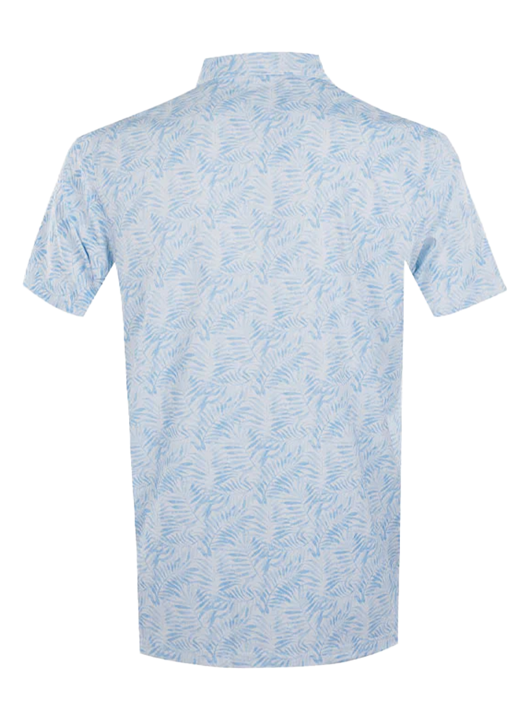 Calvin Klein Palm Printed Polo - Dusty Blue