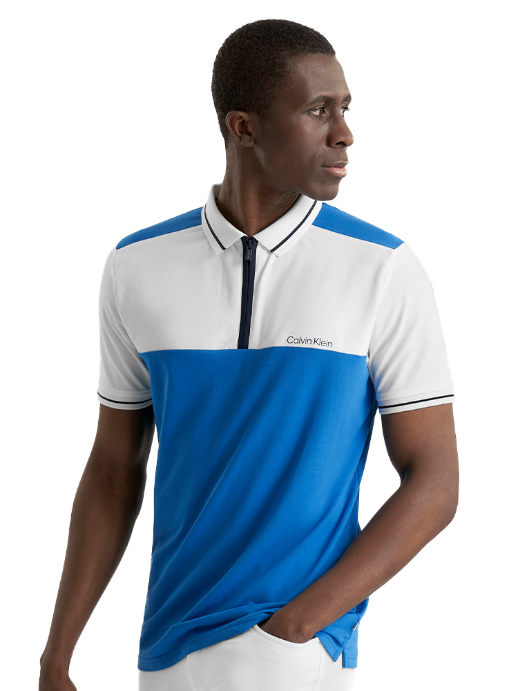 Calvin Klein Springhill Colourblock Polo Shirt - Sapphire
