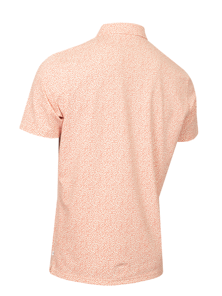 Calvin Klein Watkins Printed Polo - Dusty Red
