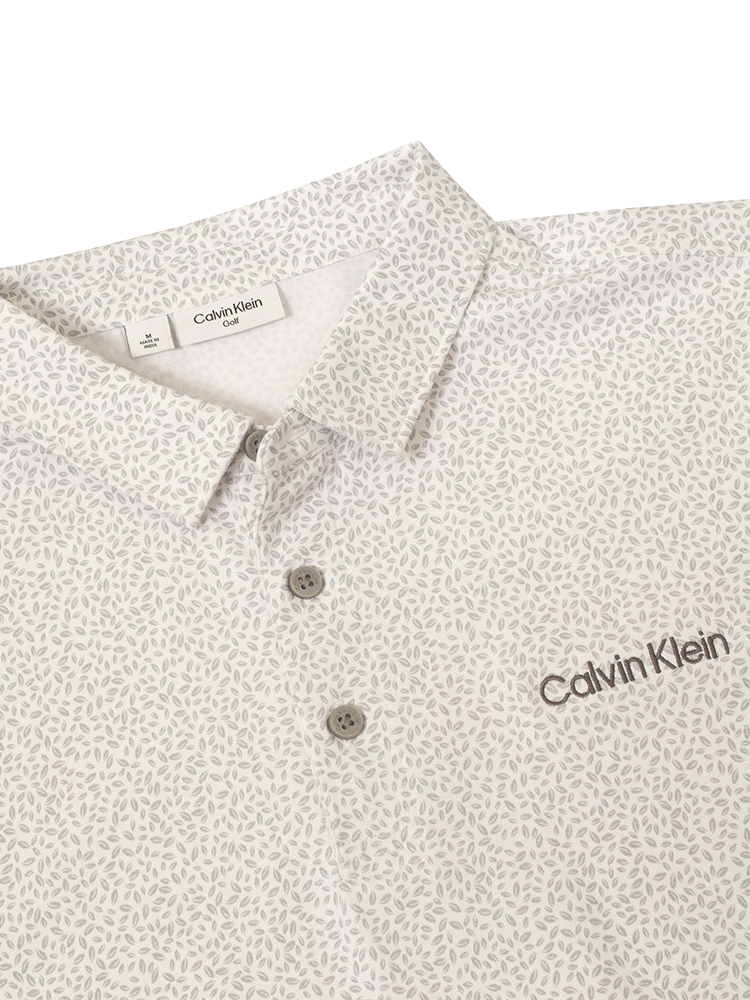 Calvin Klein Watkins Printed Polo - Silver