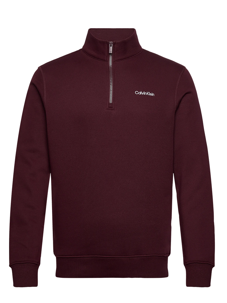 Calvin Klein West Lake Half Zip Layering - Burgundy