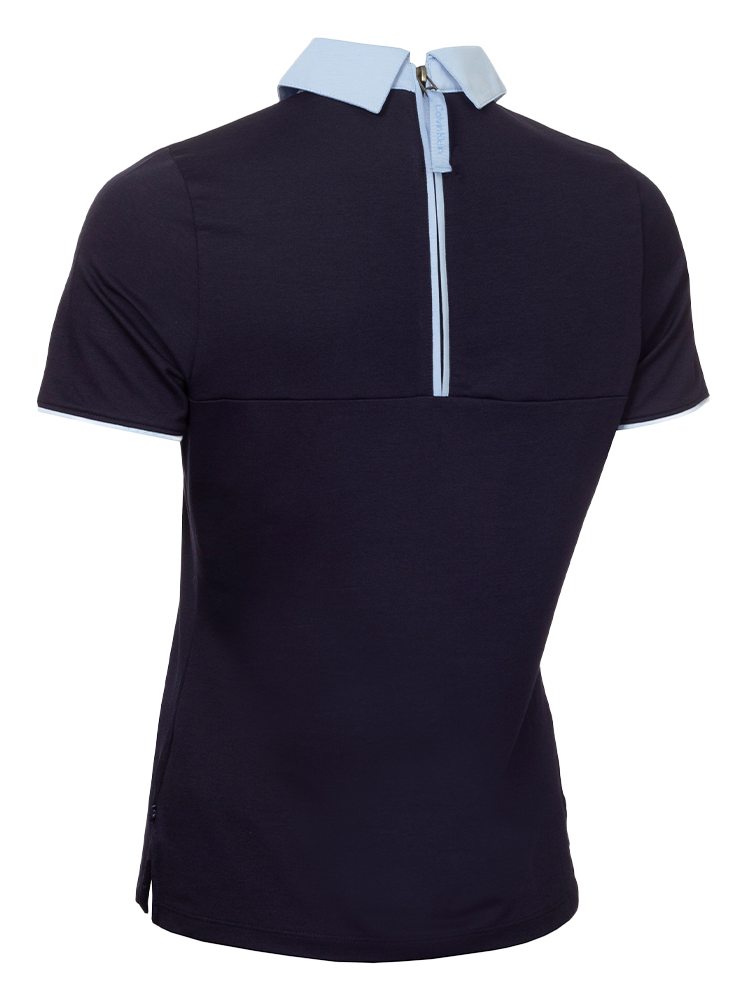 Calvin Klein Womens Brooke Short Sleeve Polo - Navy