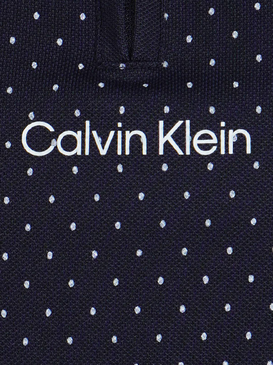 Calvin Klein Womens Camilla Printed Sleeveless Polo - Navy