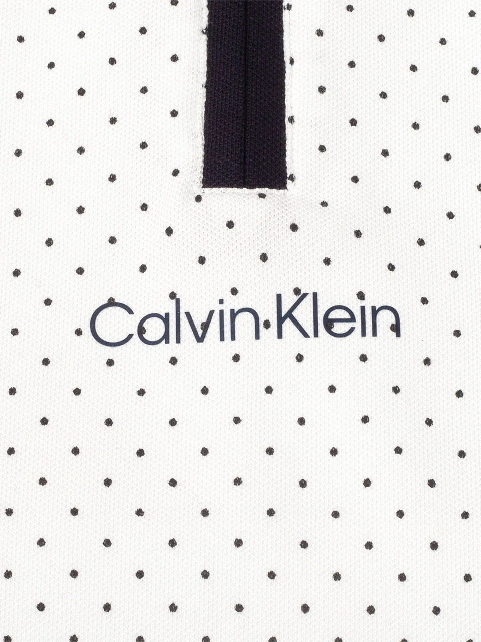 Calvin Klein Womens Camilla Printed Sleeveless Polo - White