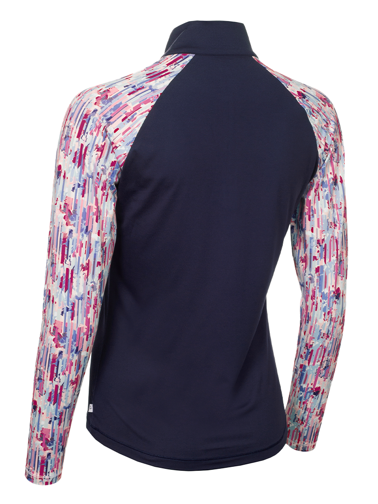 Calvin Klein Womens Dakota 1/4 Zip - Glitch Print