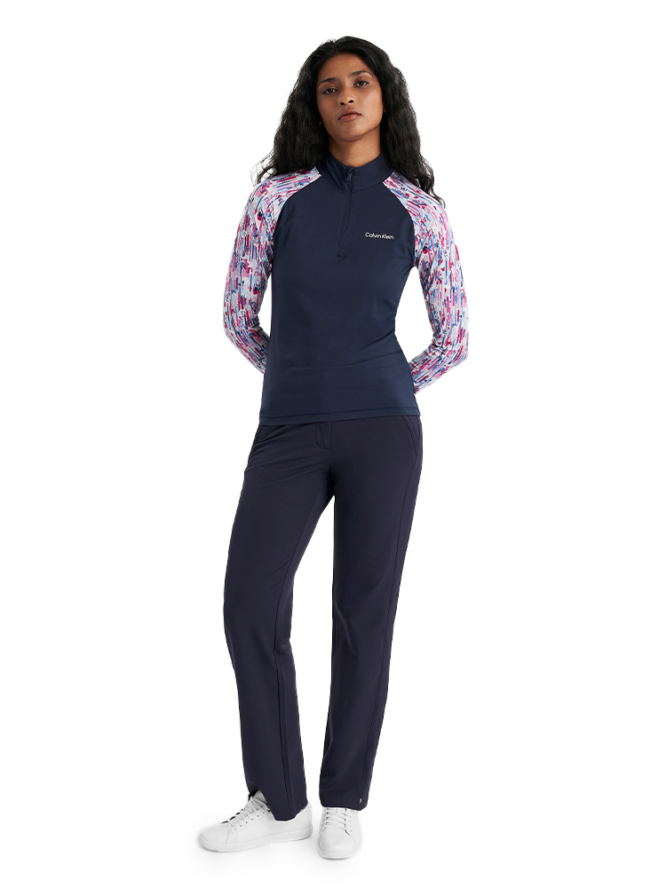 Calvin Klein Womens Dakota 1/4 Zip - Glitch Print