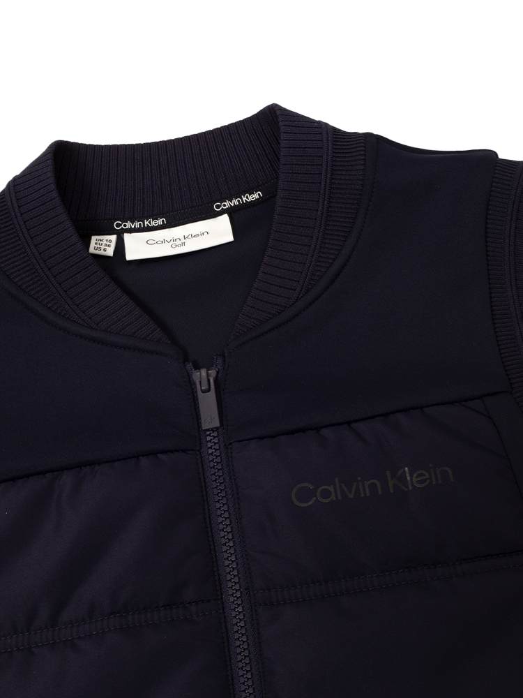 Calvin Klein Womens Hadleigh Hybrid Full Zip Gilet - Navy