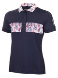 Calvin Klein Womens Isabella Short Sleeve Polo - Navy