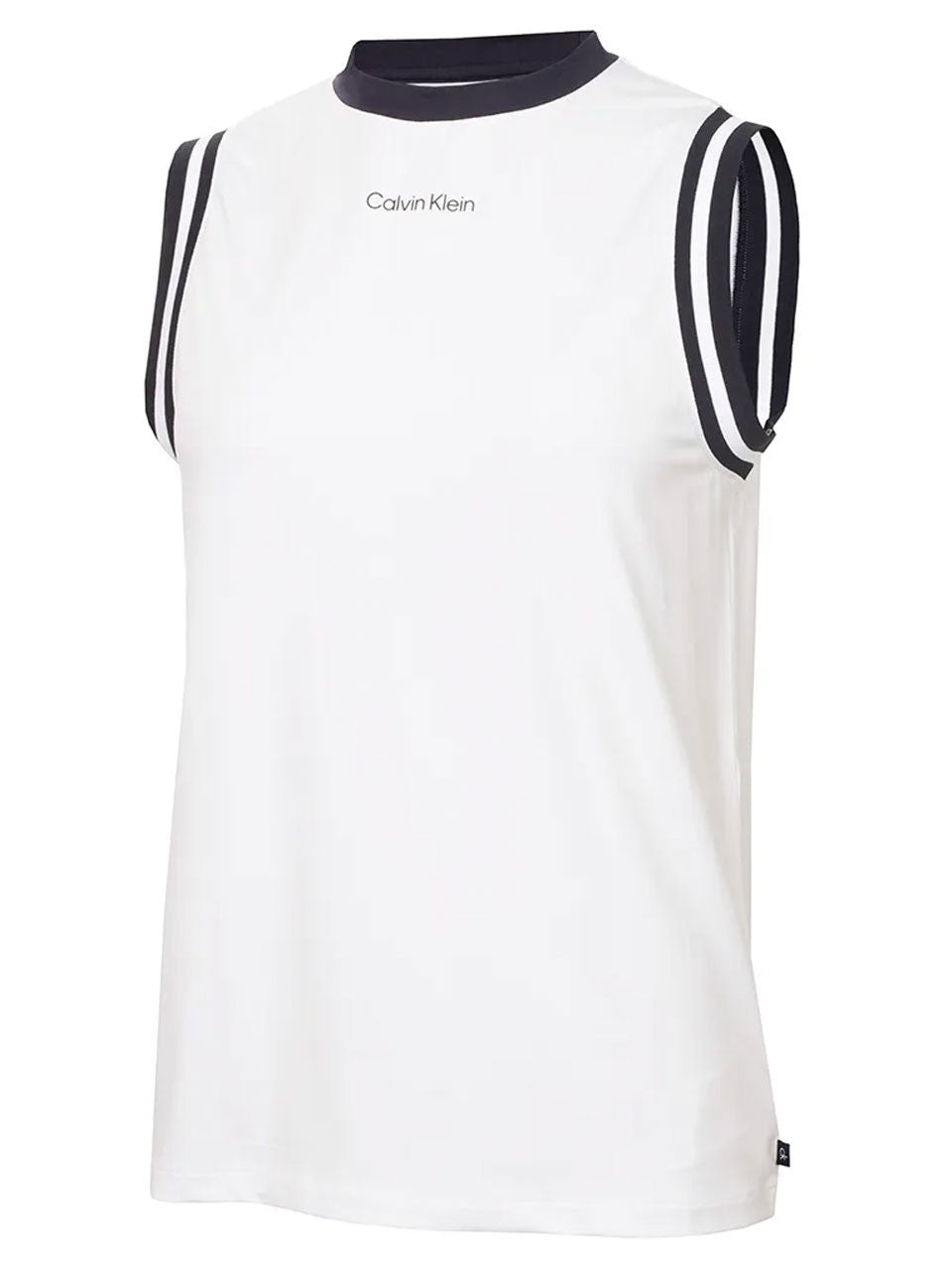 Calvin Klein Womens Leia Sleeveless Polo - White