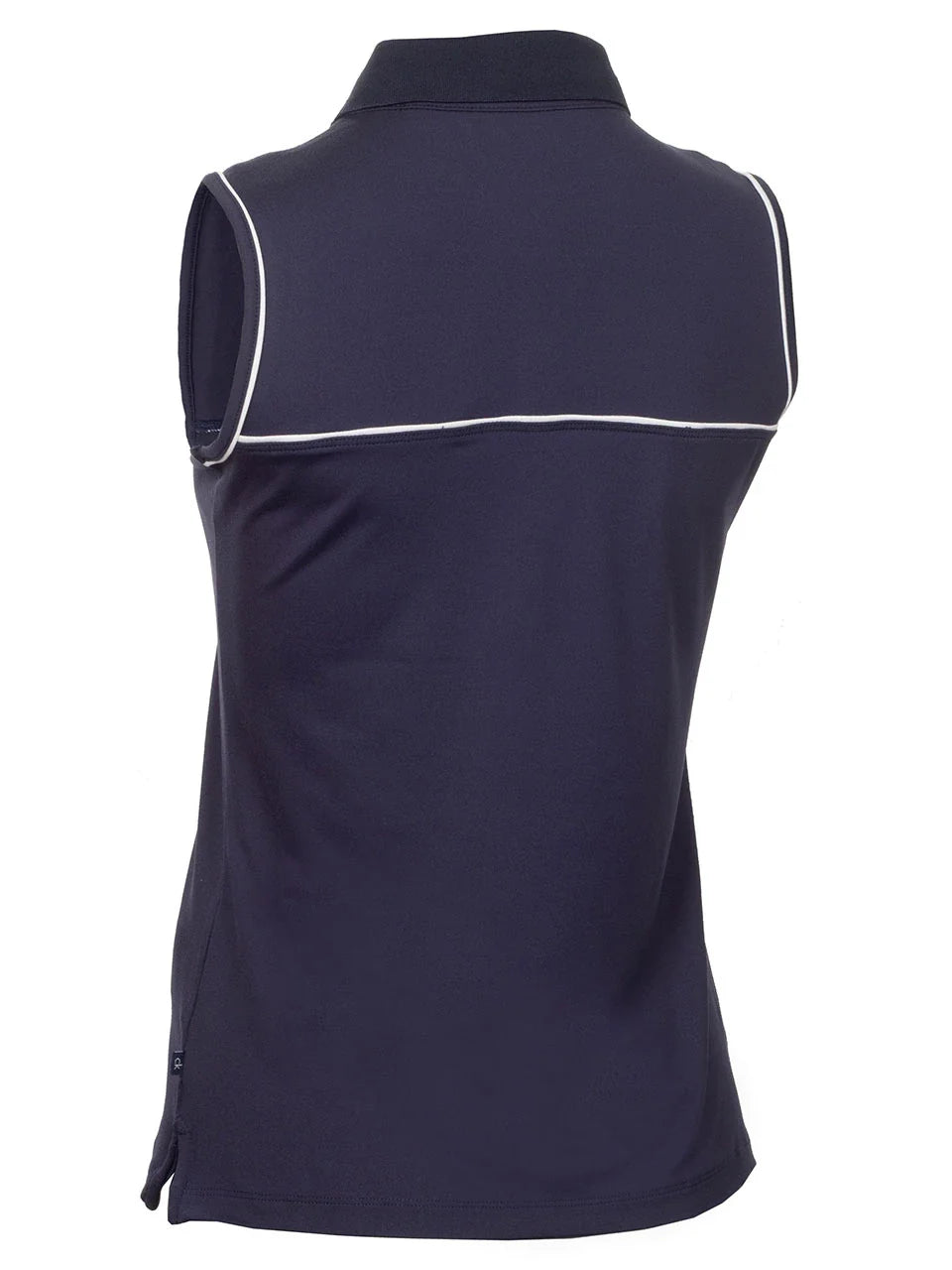 Calvin Klein Womens Manelle Sleeveless Polo - Navy