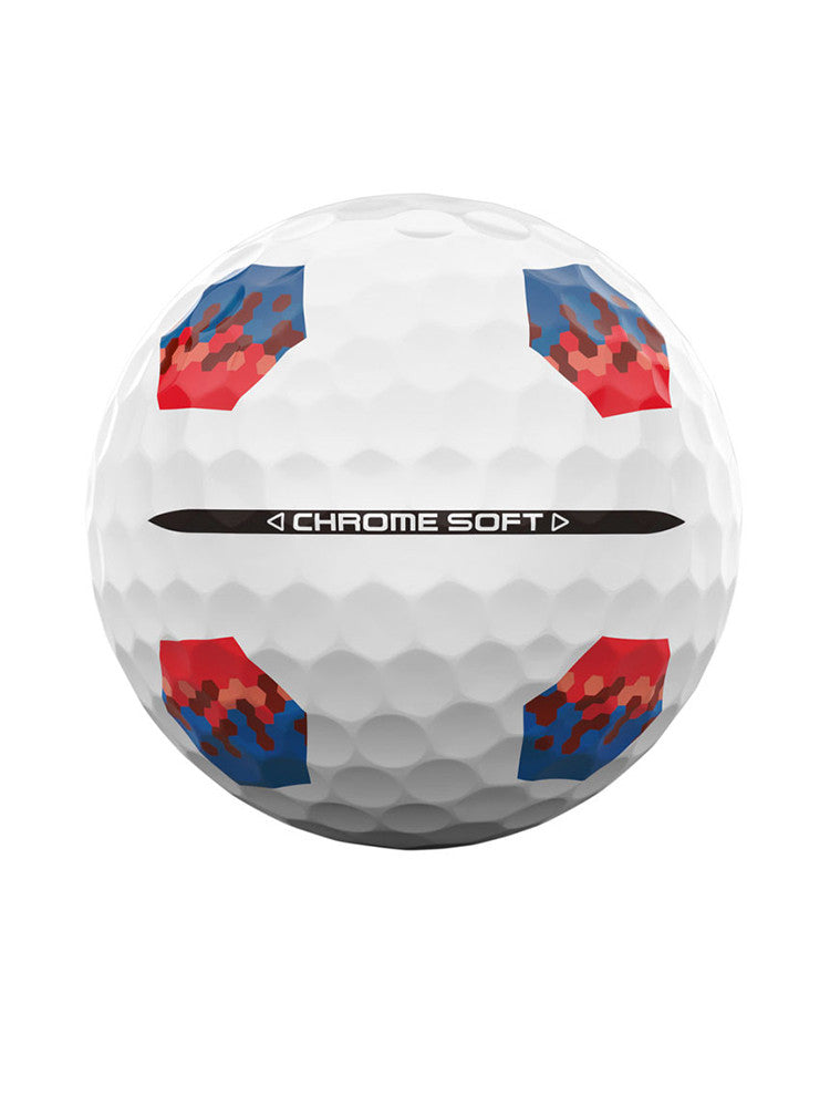 Callaway Chrome Soft TruTrack 2024 Golf Balls - 2 Dozen Blue-Red