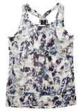 Daily Sports Women's Printed Loose Fit Tank - White