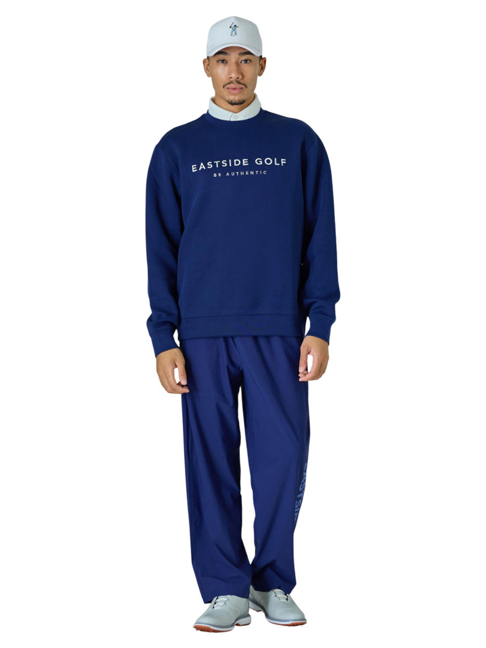 Eastside Golf LS Double Knit Crew - Blue Void