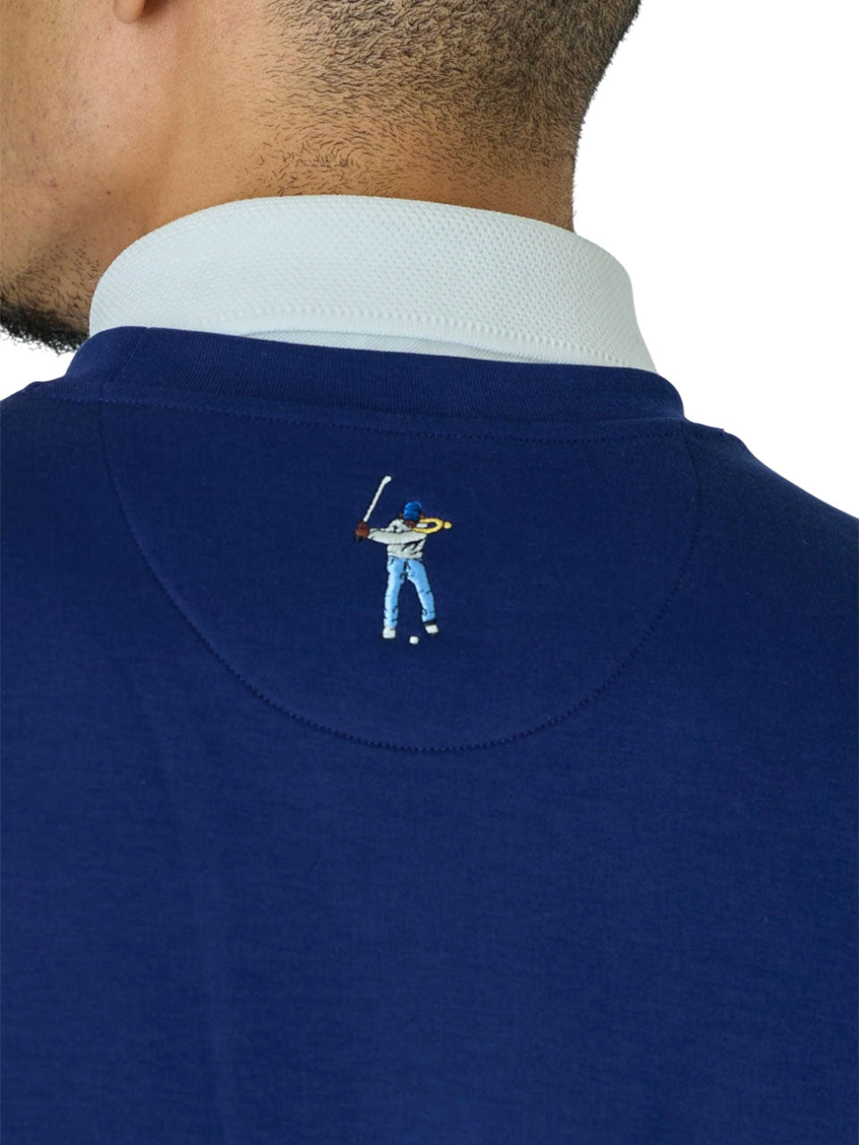 Eastside Golf LS Double Knit Crew - Blue Void