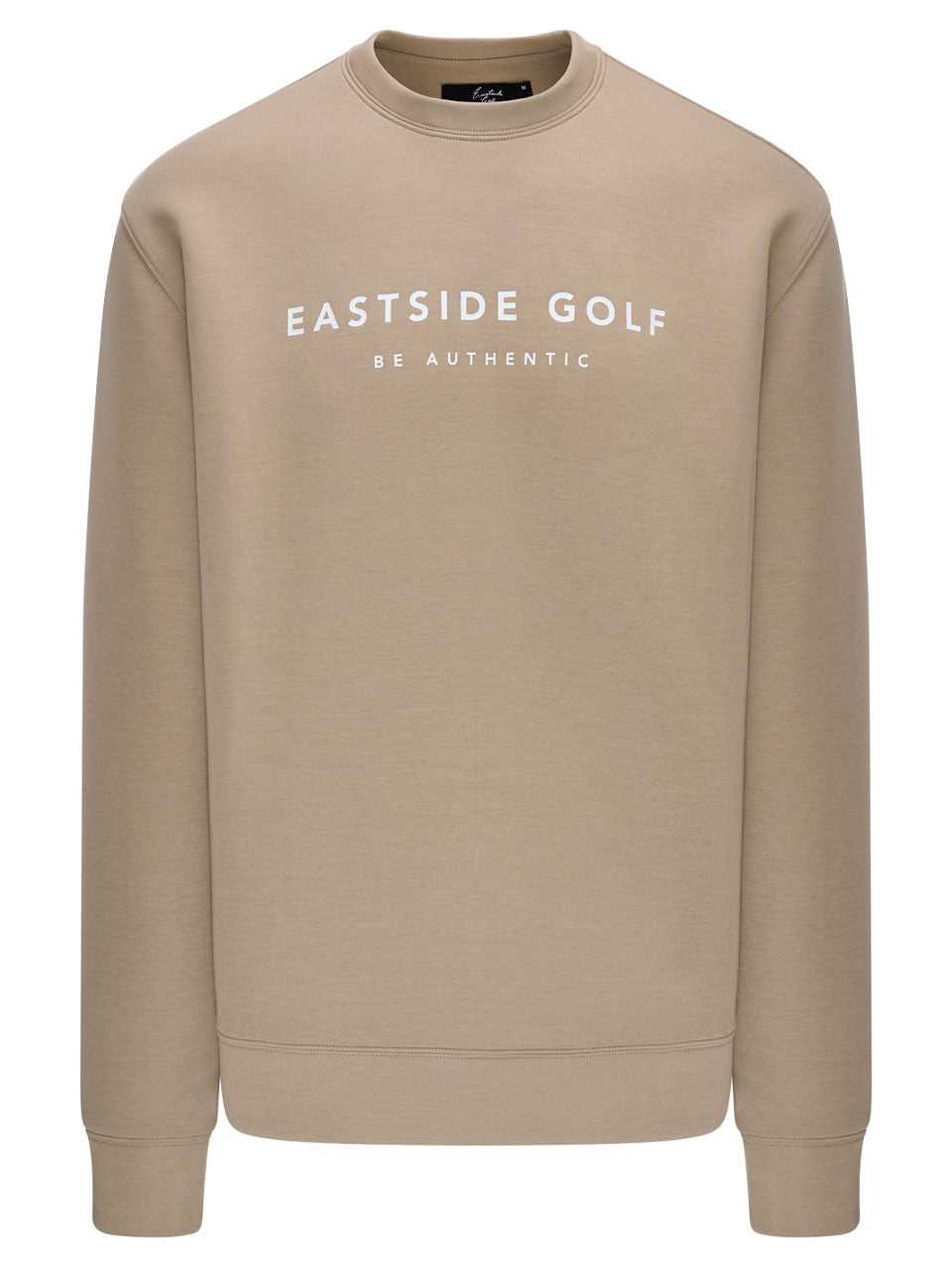 Eastside Golf LS Double Knit Crew - Taupe