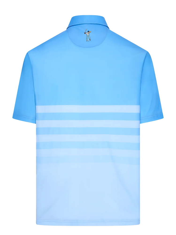 Eastside Golf Signature Golf Polo - Provence Blue Ombre Stripe