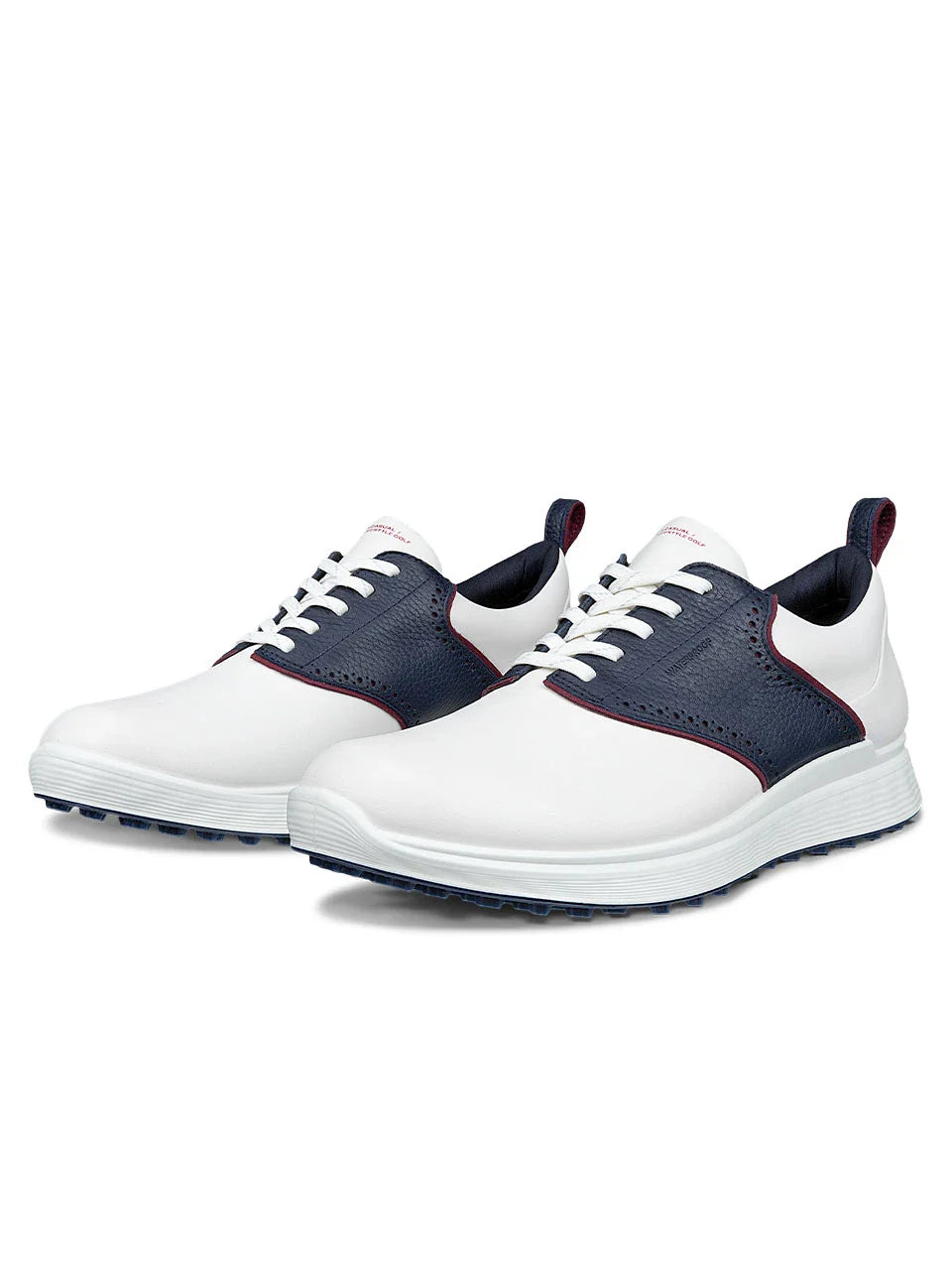 Ecco M S-Casual Golf Shoes - White/Navy