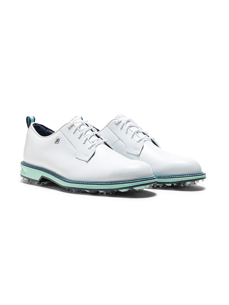 FootJoy Premiere Field LX  Energy Golf Shoes - White/Mint/Blue