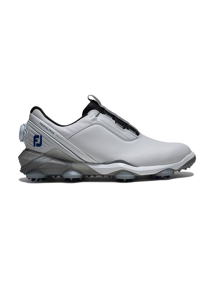 FootJoy Tour Alpha BOA Golf Shoes - White/Black/Blue