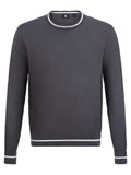 FootJoy Cotton Crew Neck Pullover - Charcoal