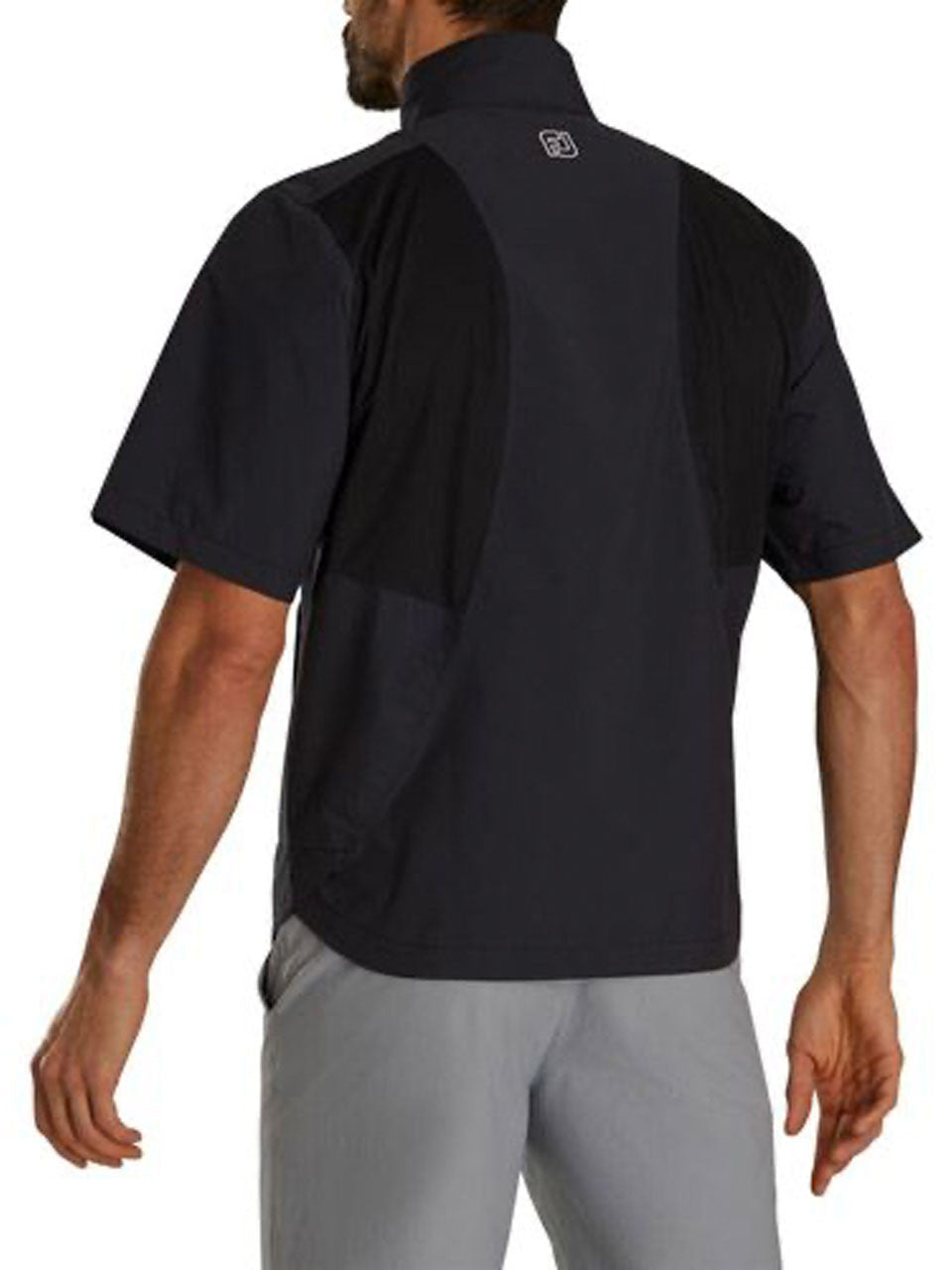 FootJoy HydroLite X Short Sleeve Rain Jacket - Black