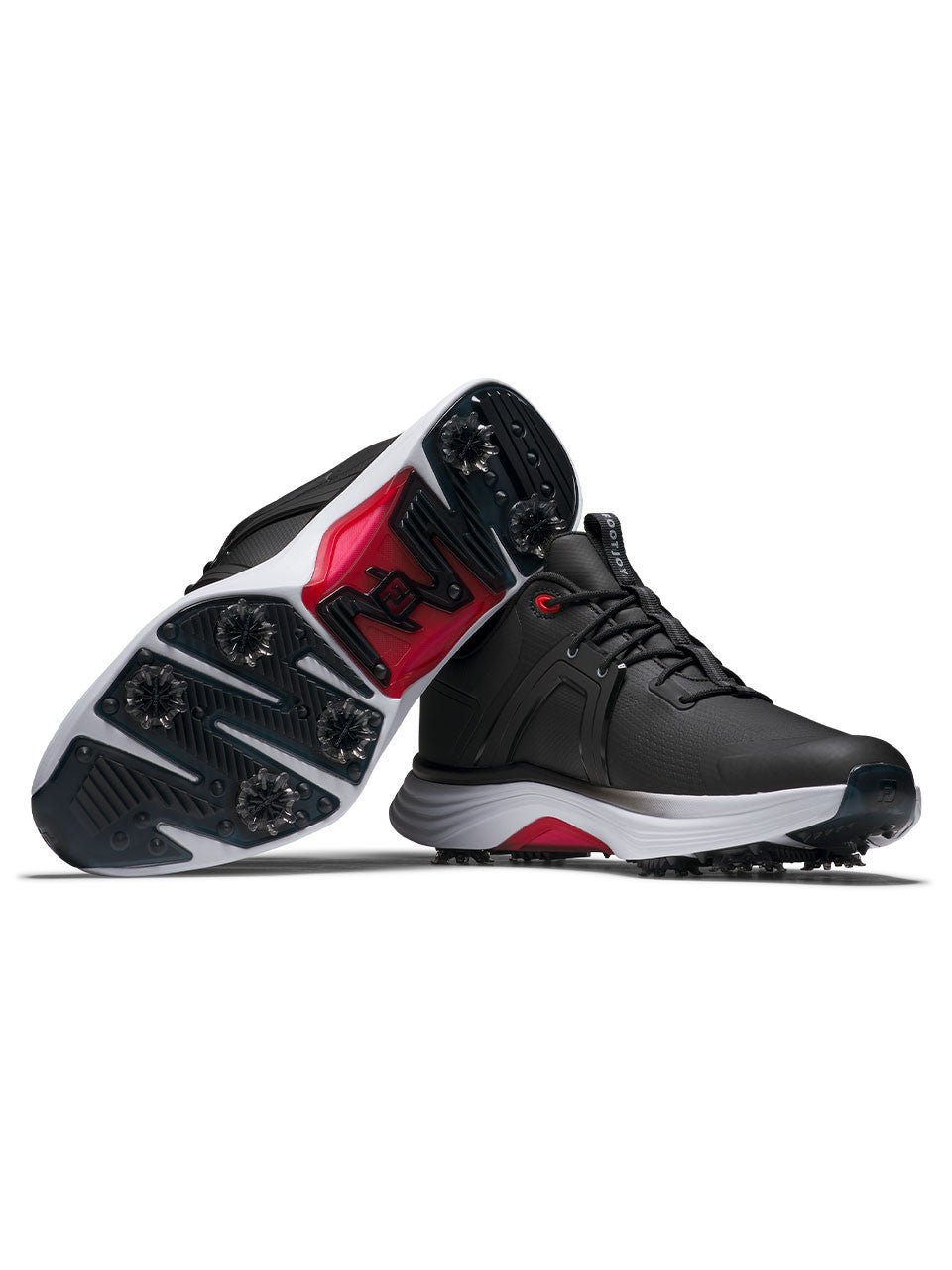 FootJoy HyperFlex Golf Shoes - Black/White/Red