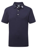 FootJoy Junior Boys Solid Pique Polo - Navy