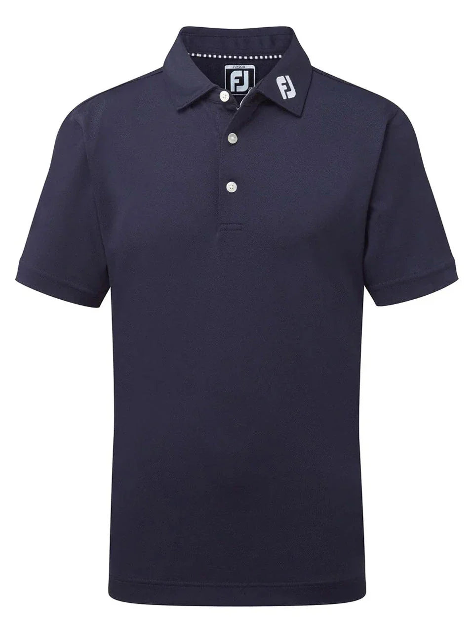 FootJoy Junior Boys Solid Pique Polo - Navy