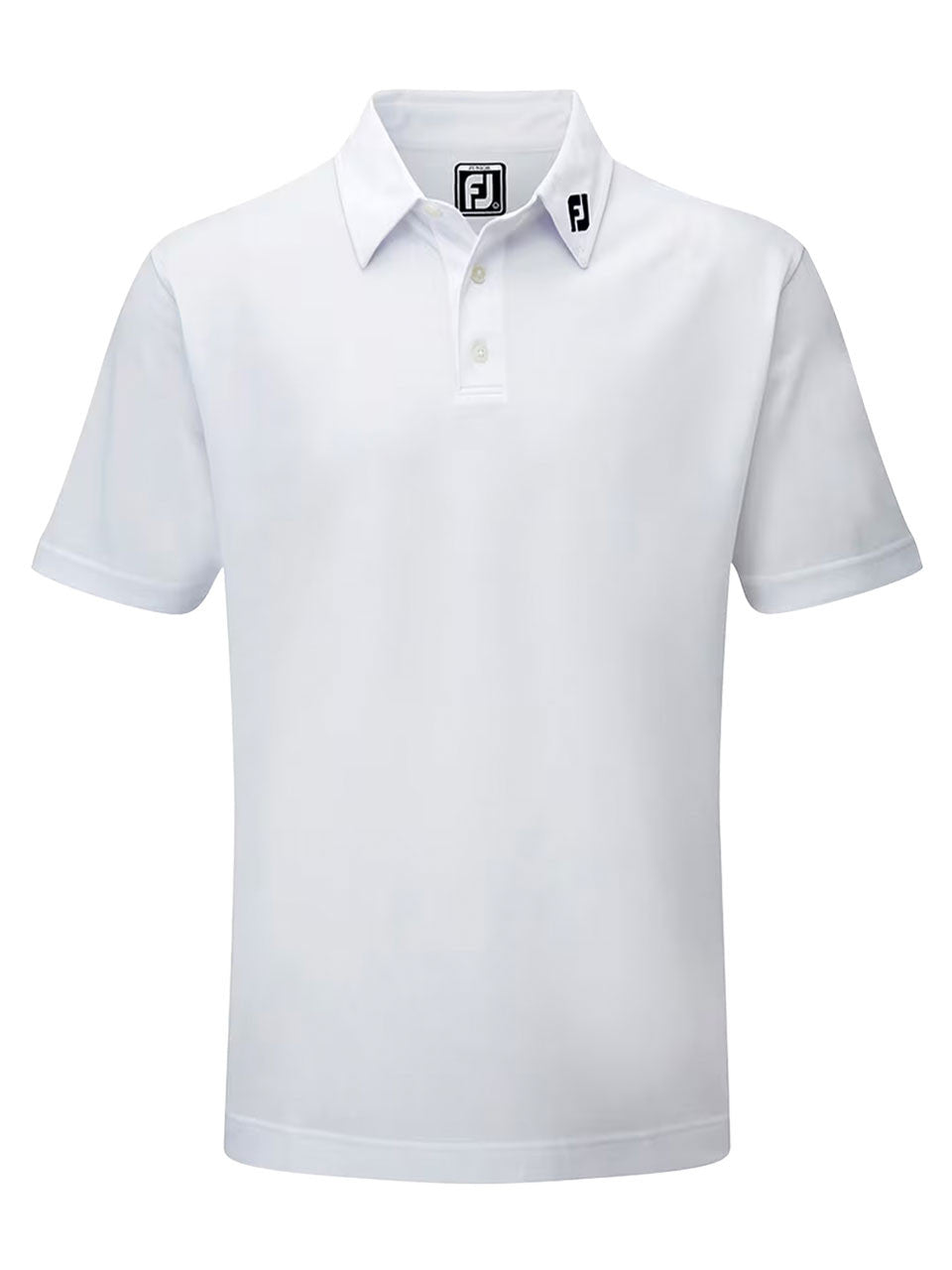 FootJoy Junior Boys Solid Pique Polo - White