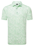 FootJoy Pop Camo Lisle Polo Shirt (Athletic Fit) - Pistachio