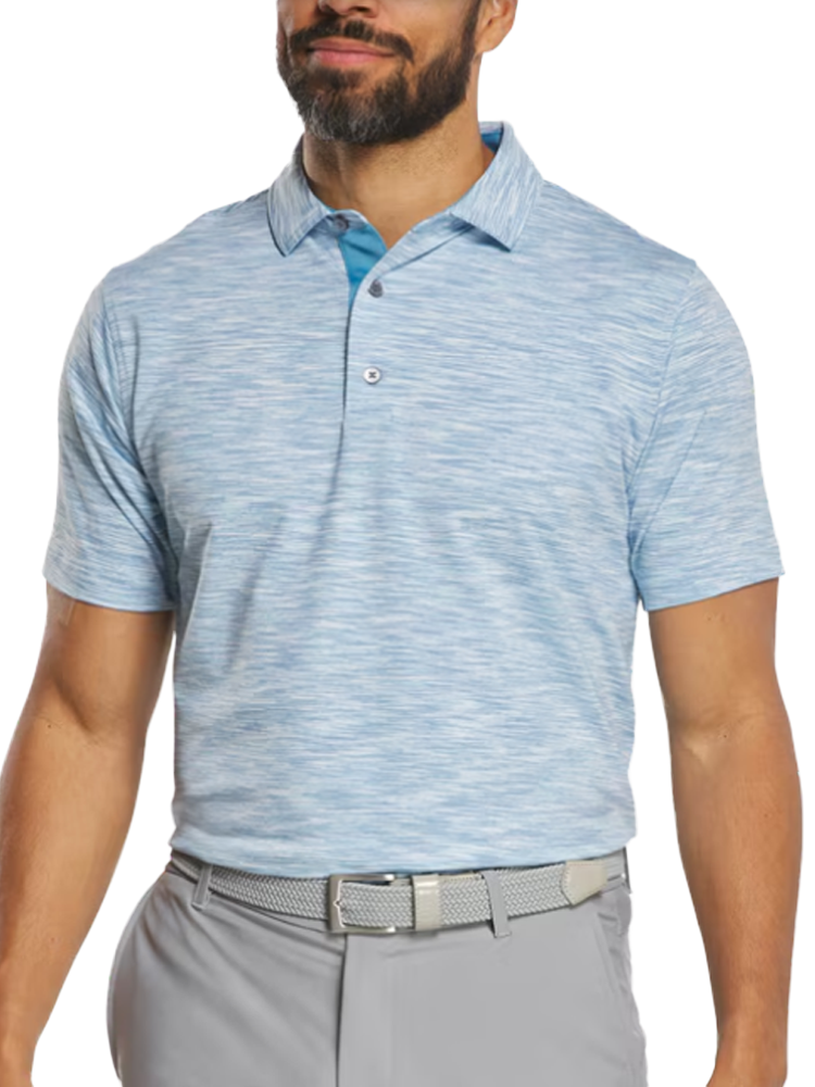 FootJoy Space Dye Lisle Polo Shirt (Athletic Fit) - High Tide
