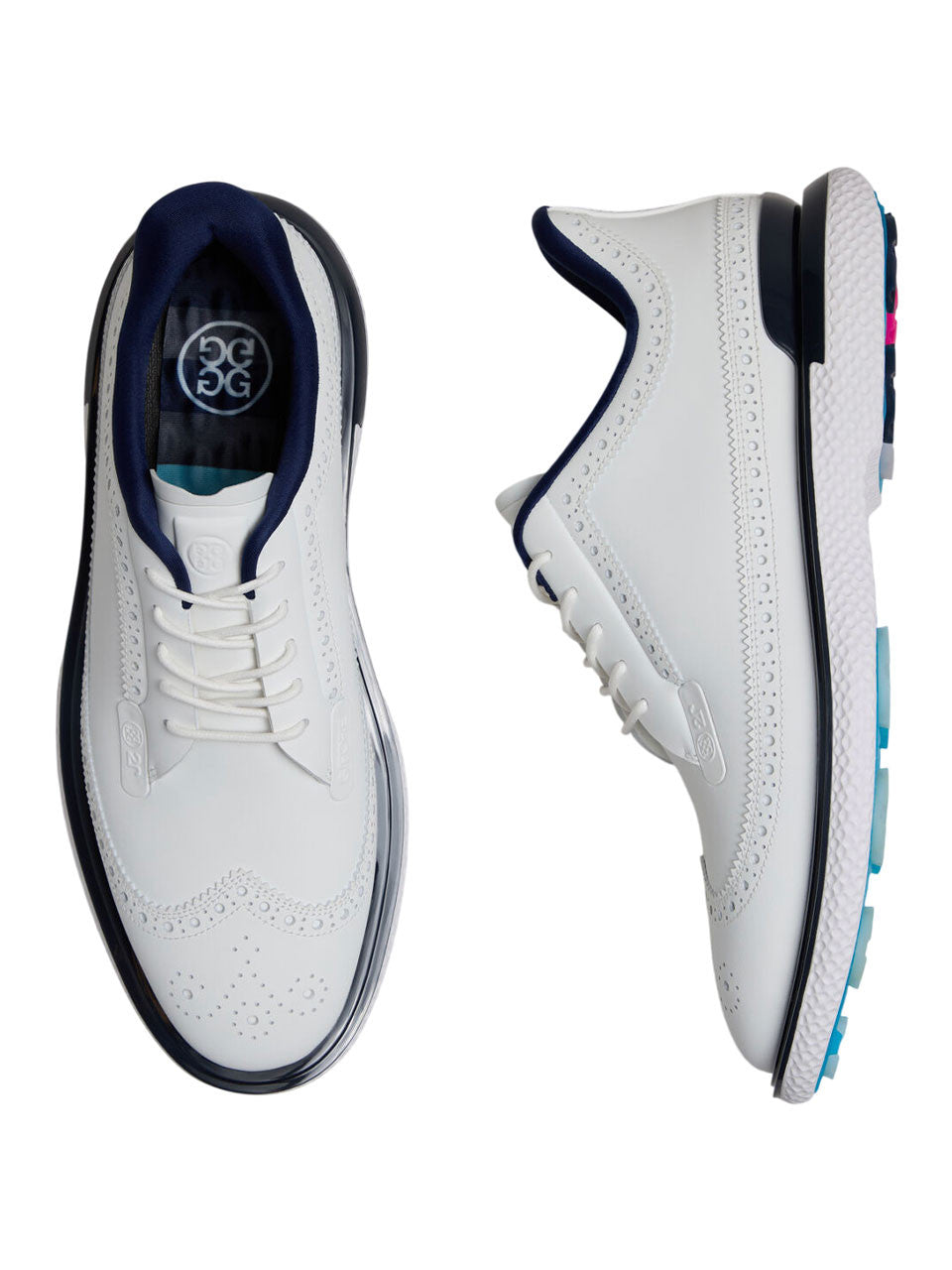 G/FORE GALLIVANT2R Longwing Golf Shoes - Snow/Twilight