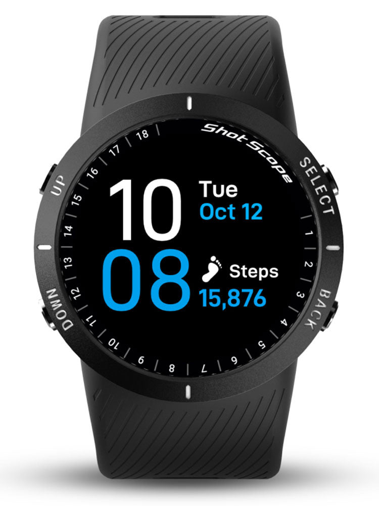 Shot Scope V5 GPS & Shot Tacking Golf Watch - Black
