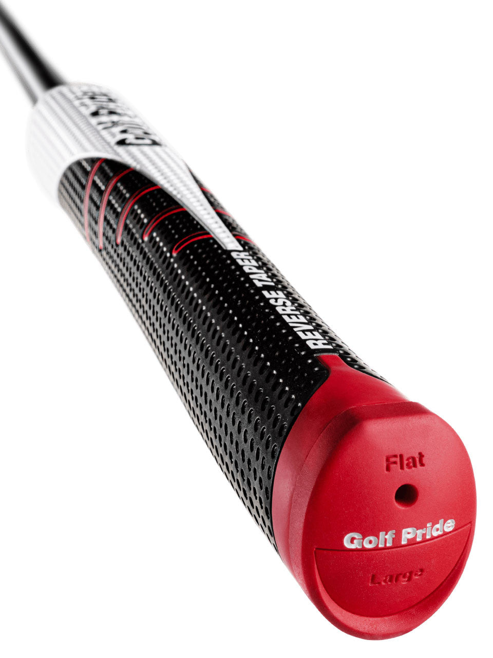 Golf Pride Reverse Taper Flat Putter Grip - Black/White