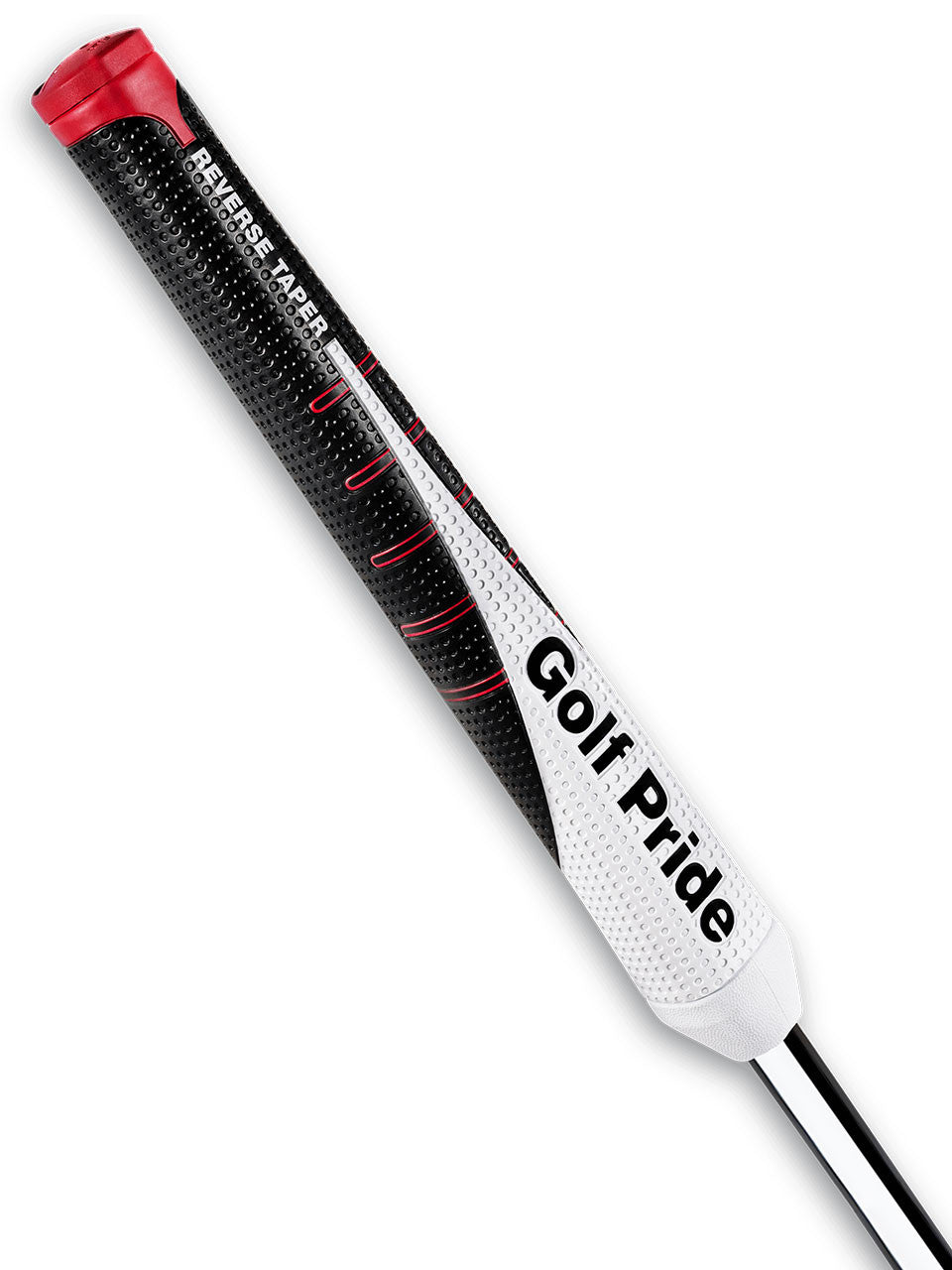 Golf Pride Reverse Taper Flat Putter Grip - Black/White