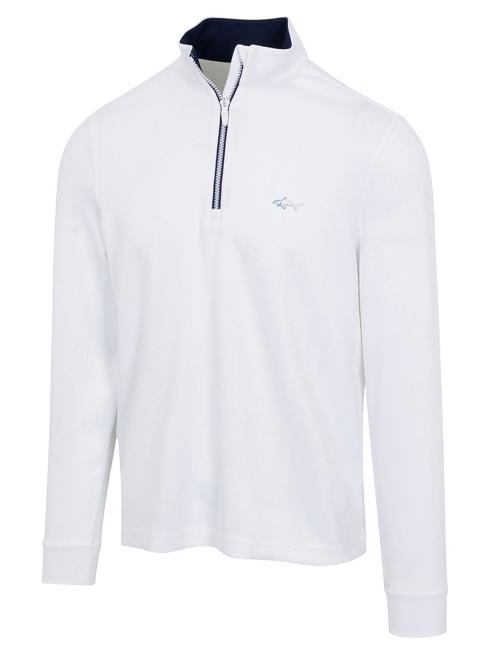 Greg Norman 1/4 Zip Pullover - White