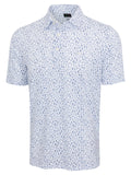 Greg Norman Bartenders Choice Textured Mesh Polo - White