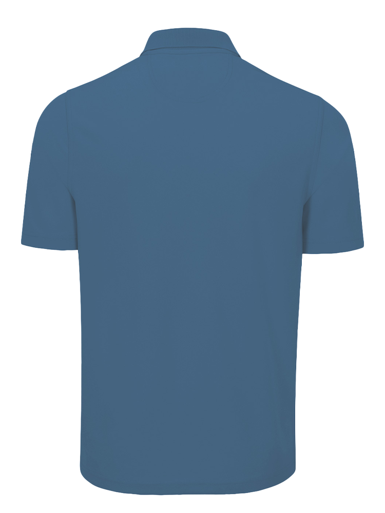 Greg Norman Classic Pique Shark Polo - Riverside Blue