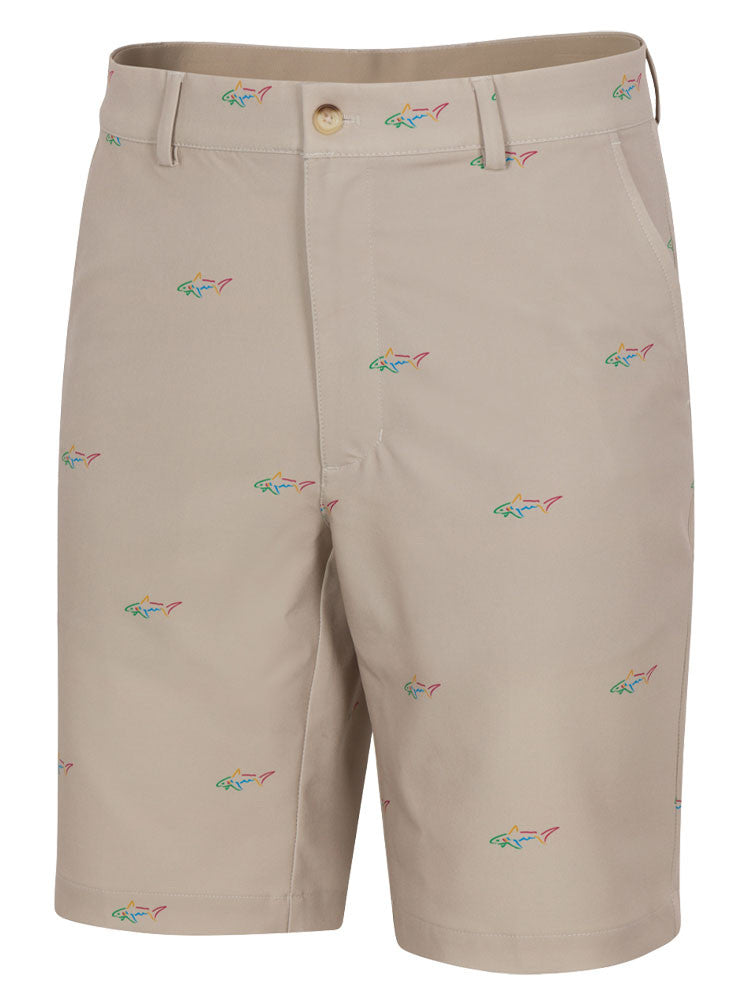 Greg Norman Classic Shark 9.5-Inch Tech Short - Bamboo