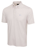 Greg Norman Diamond Stars Jacquard Mesh Polo - White