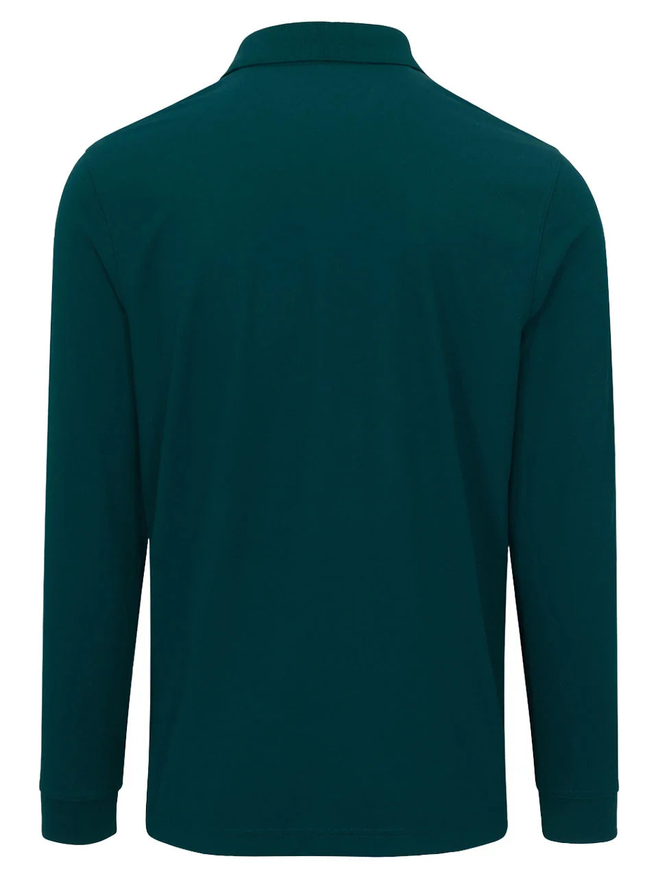 Greg Norman Long Sleeve Pique Shark Polo - Dark Sea