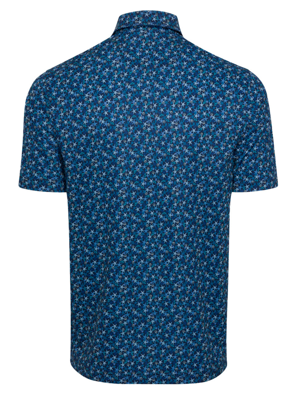 Greg Norman ML75 Starfish Printed Polo - Navy