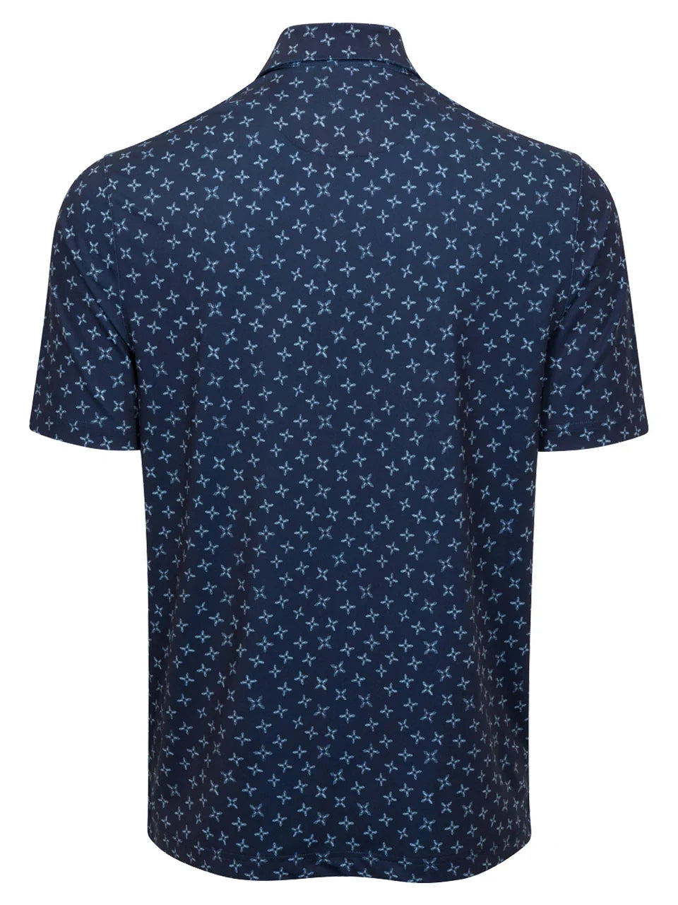 Greg Norman ML75 Stretch Floral Foulard Polo - Navy