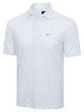 Greg Norman ML75 Stretch Floral Foulard Polo - White