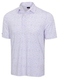 Greg Norman ML75 Stretch Jersey Victory Flag Polo - White