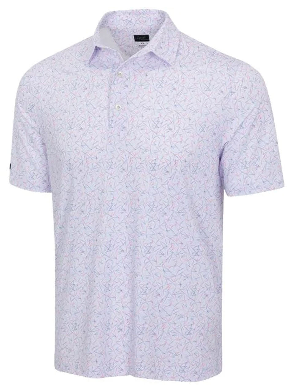 Greg Norman ML75 Stretch Jersey Victory Flag Polo - White