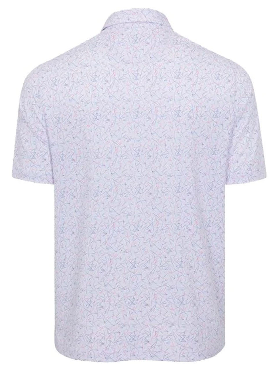 Greg Norman ML75 Stretch Jersey Victory Flag Polo - White