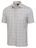 Greg Norman ML75 Stretch Mesh Salty Shell Polo - Biscotti